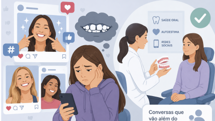 Redes sociais podem comprometer a confiança dos adolescentes no seu sorriso