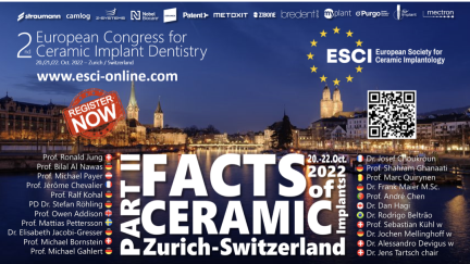 ESCI promove nova edição do European Congress for Ceramic Implant Dentistry