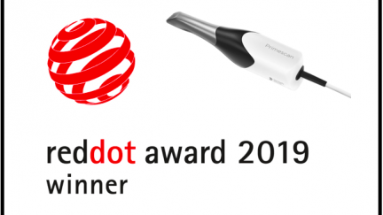 Primescan distinguido com Red Dot  Award Product Design