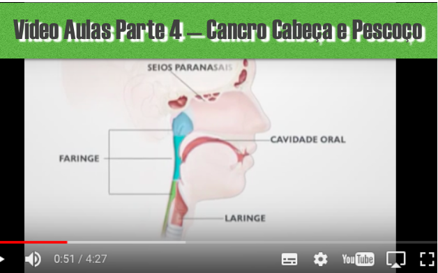 Vídeo Aulas — Parte 4  Cancro Cabeça e Pescoço