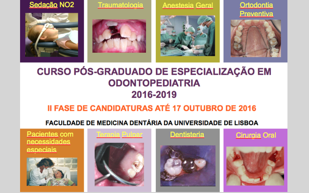 Curso Pós-Graduado de Especialização em Odontopediatria da FMUL