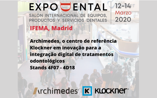 Archimedes, o centro de referência Klockner marca  presença na Expodental 2020
