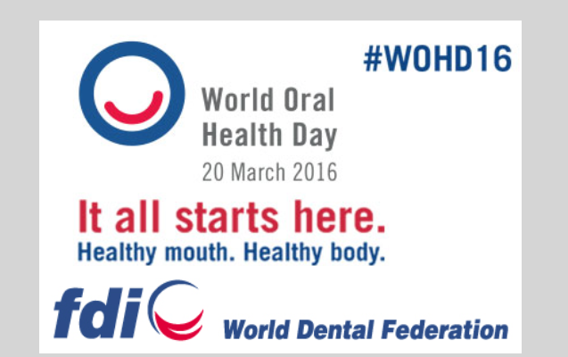 Dia Mundial da Saúde Oral mundo será celebrado no dia  20 de março.