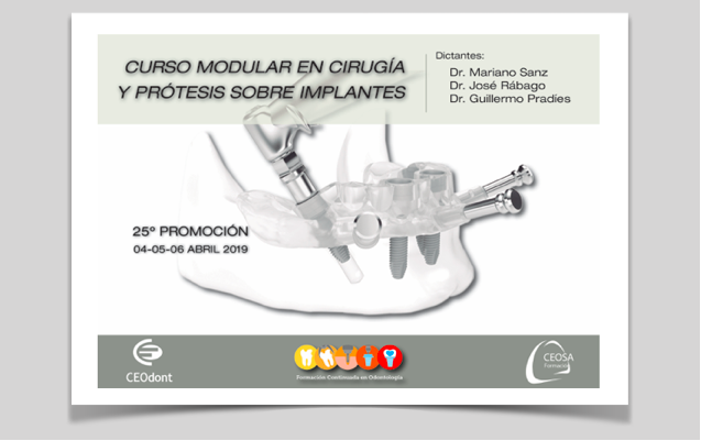 Curso modular de Cirurgia e Prótese sobre implantes