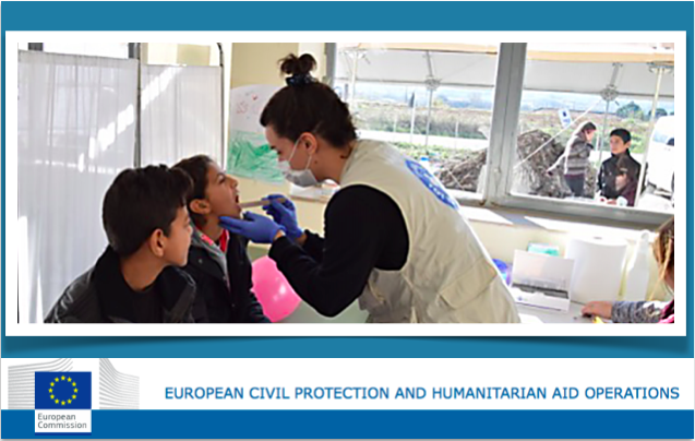 Crianças refugiadas na Grécia visitam pela primeira vez o médico dentista