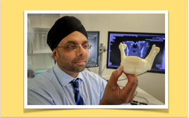 Paciente oncológico do Reino Unido  recebe novo maxilar graças à impressão 3D