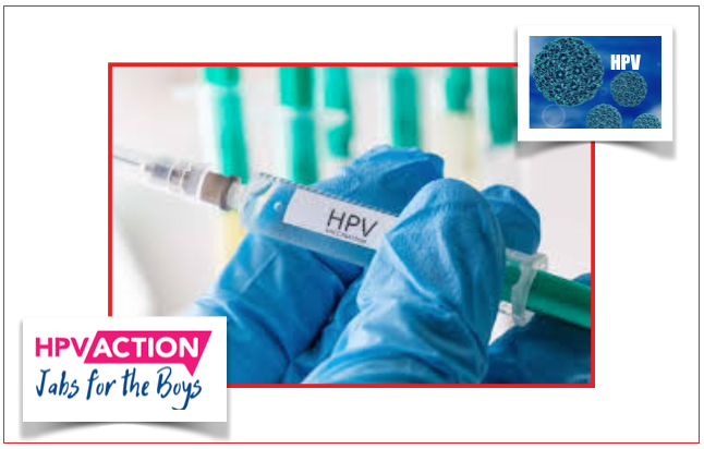 No Reino Unido activistas fizeram campanha no Dia Mundial do Cancro para a necessidade de vacinar rapazes e homens contra o HPV