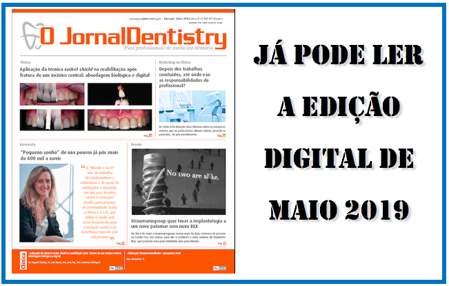 Edição Digita do "O JornalDentistry" de maio disponível para leitura