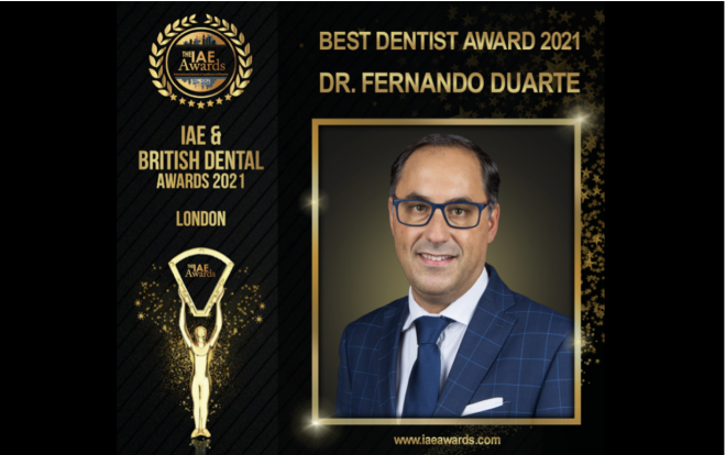 IAE & British Dental Awards 2021 – Dr. Fernando Duarte - Médico Dentista do Ano