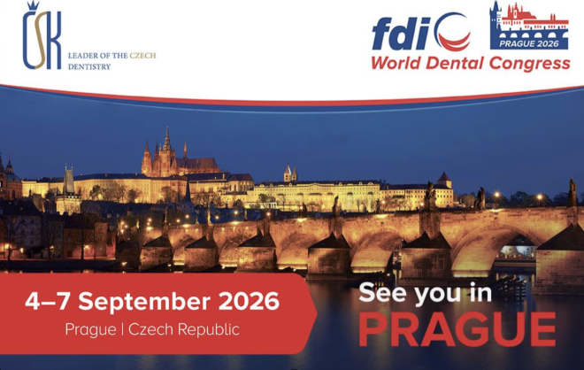 O Congresso Mundial de Medicina Dentária da FDI (WDC) 2026 terá lugar em Praga