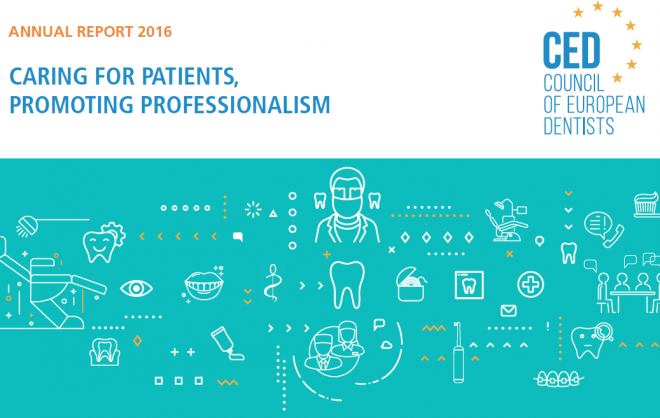 O Council of European Dentists (CED) publicou o seu Relatório Anual de 2016