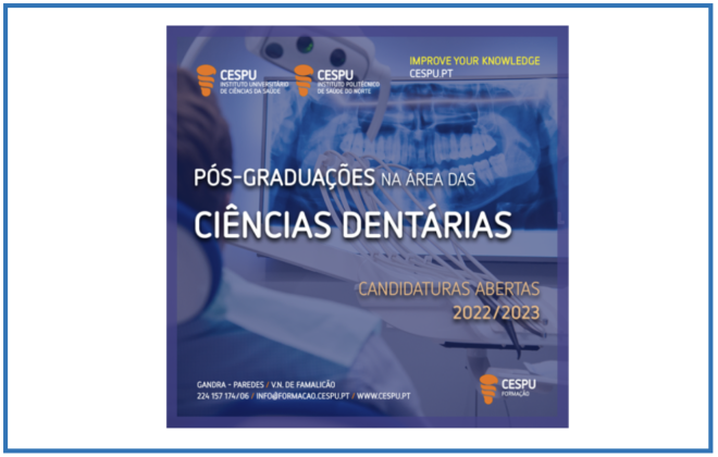 Abertas candidaturas para pós-graduações em  Ciências Dentárias