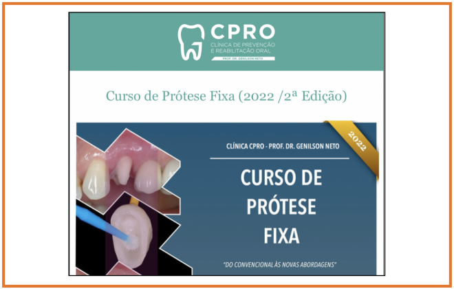 Curso de Prótese Fixa (2022 /2ª Edição) - Clínica CPRO