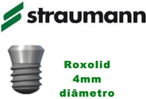 NOVO IMPLANTE CURTO STRAUMANN® ROXOLID DE 4MM DE DIÂMETRO.