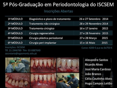 5ª PÓS-GRADUAÇÃO EM PERIODONTOLOGIA DO ISCSEM