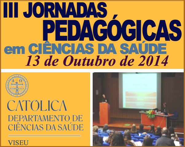 III JORNADAS PEDAGÓGICAS EM CIÊNCIAS DE SAÚDE