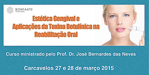 CURSO DE ESTÉTICA GENGIVAL E APLICAÇÕES DA TOXINA BOTULÍNICA NA REABILITAÇÃO ORAL